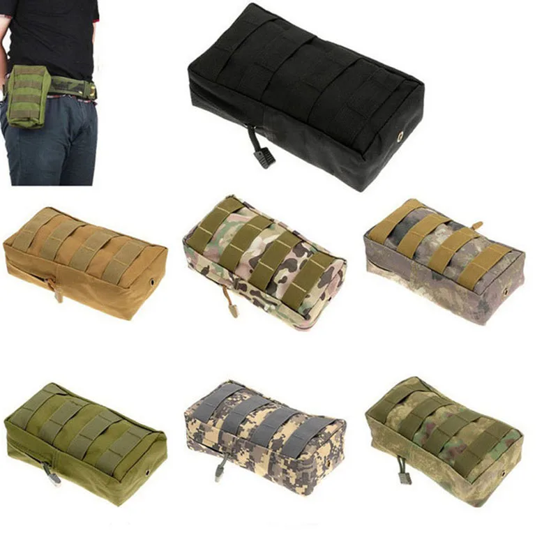 

Outdoor small zipper army fan sundry bag MOLLE system accessory service tactical waist bag hanging bag