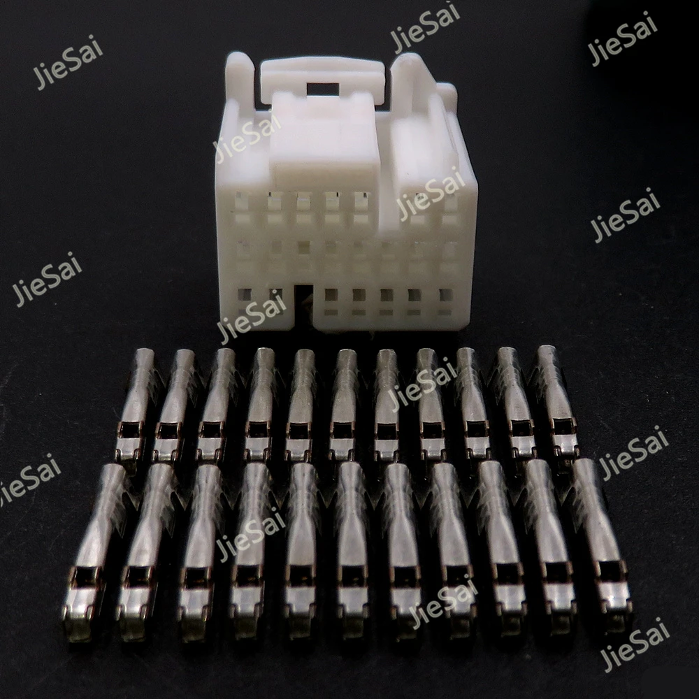 

22 Pin 353028-1 Car Plastic Housing Unsealed Connector White Auto Low Current Adapter Electric Wiring Plug With Terminal