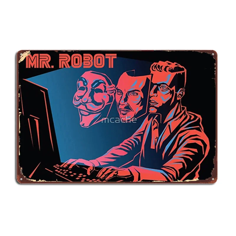Mr Robot металлические знаки паб клуб бар классические фотообои плакаты