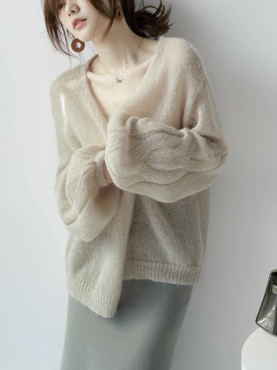 Mzomxo импортный детский кардиган из мохера с высокой пропорцией женское пальто