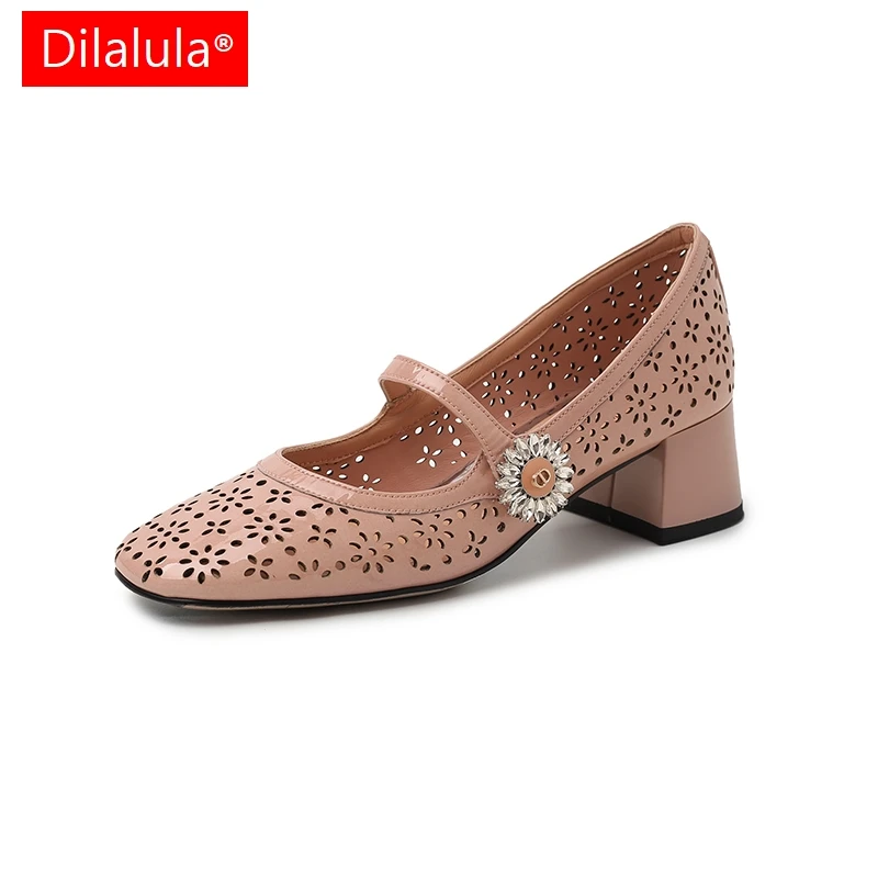 Dilalula 2025 женские туфли-лодочки из натуральной кожи элегантные на мелком среднем
