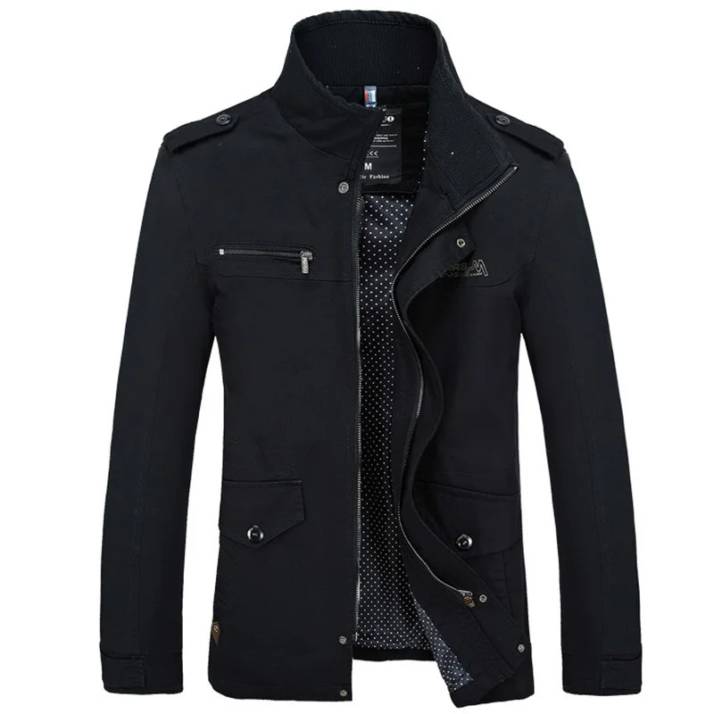 

Men's Brand Jacket, Coat, Fashion Windbreaker, Silk Fitting Coat, Black Baseball Suit, Long Style, New Autumn Series 2021
