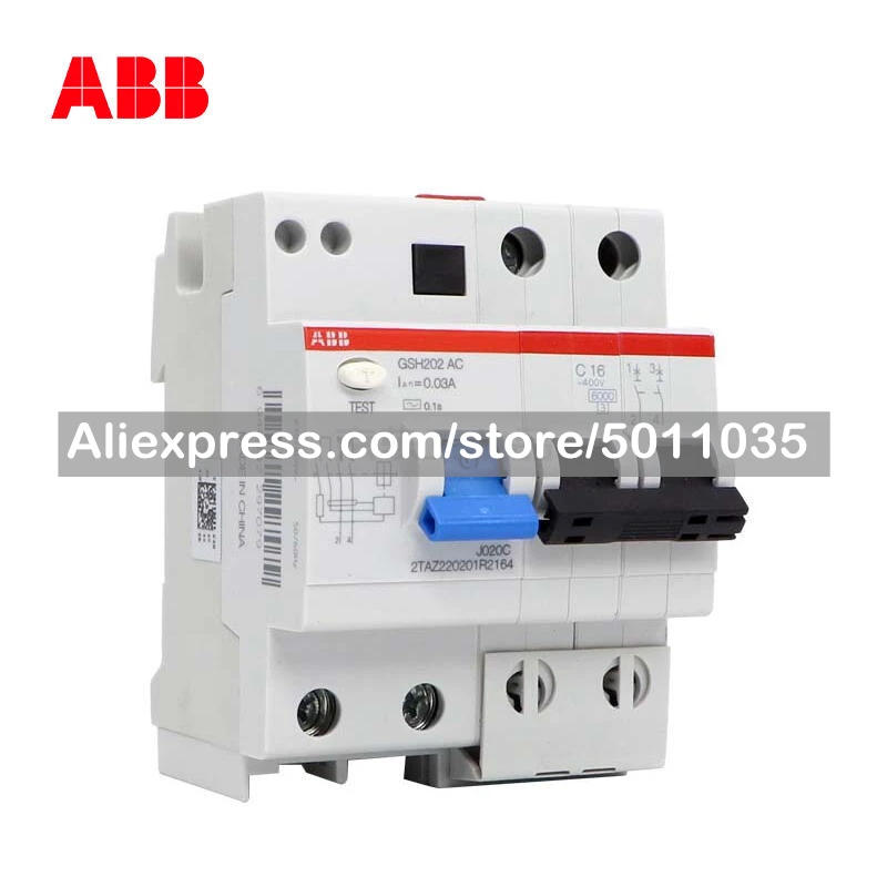 

10174407 ABB residual current operated circuit breaker; GSH202 AC S-C63/0.1
