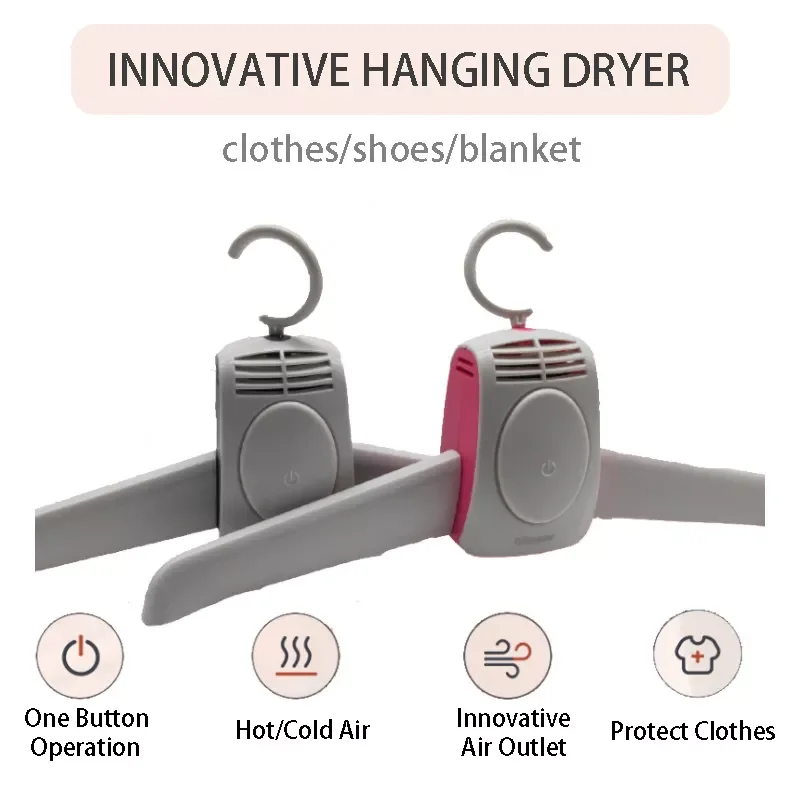 

Clothes Hanger Dryer Rack 110v/220v Portable Drying Shoes Drier Blower Machine For Home Hot Cold Air Wind Blowing Rack