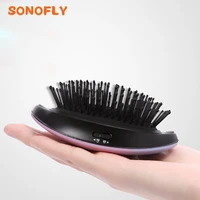 sonofly yueli vibrating massage electric hair brushes anion care portable hair dryer straightening comb energy saving hic 206