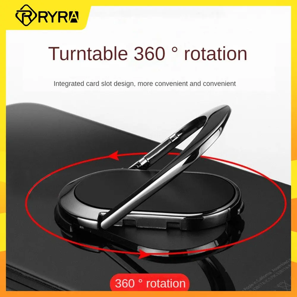 

RYRA Mobile Phone Ring Holder Metal Magnetic Car Mobile Phone Holder Adhesive 360° Rotating Magnetic Ring Car-mounted Holder