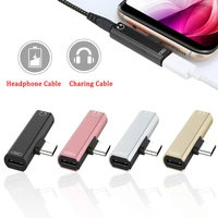 type c audio adapter type c to 3 5mm headphones listening to songs charging 2 in1 adapter cable adapter for xiaomihuawei