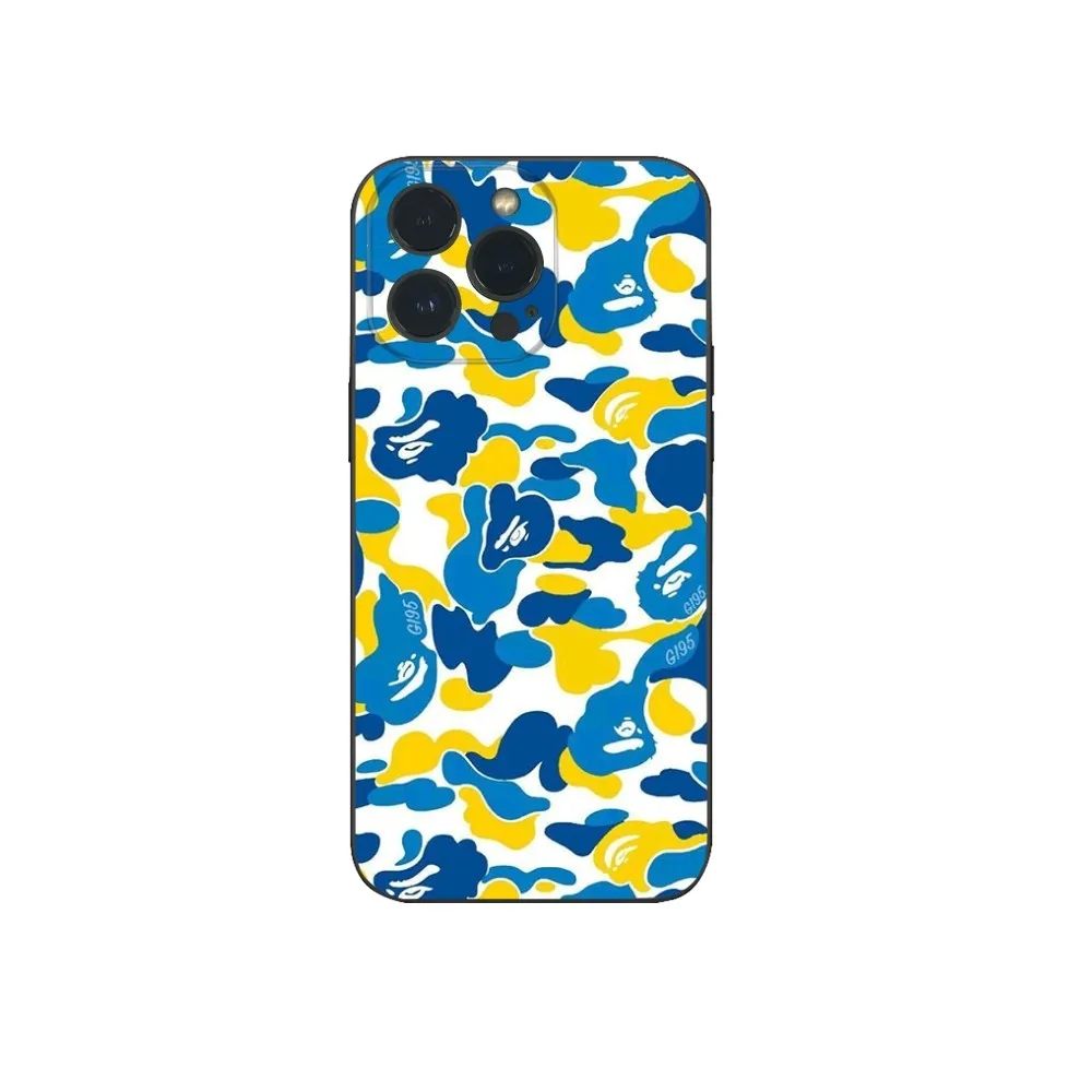 Чехол для телефона ABC CAMO B-bape-E IPhone 16 15 14 13 12 Mini 11 Pro XS Max X XR SE5 6 7 8 Plus мягкий силиконовый