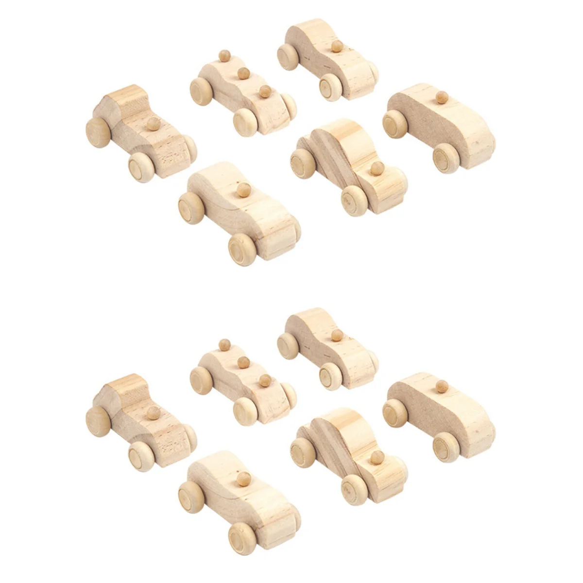 

12 шт. деревянные граффити автомобили мини Декор DIY модели живописи игрушки орнамент Незаконченный для творчества детей