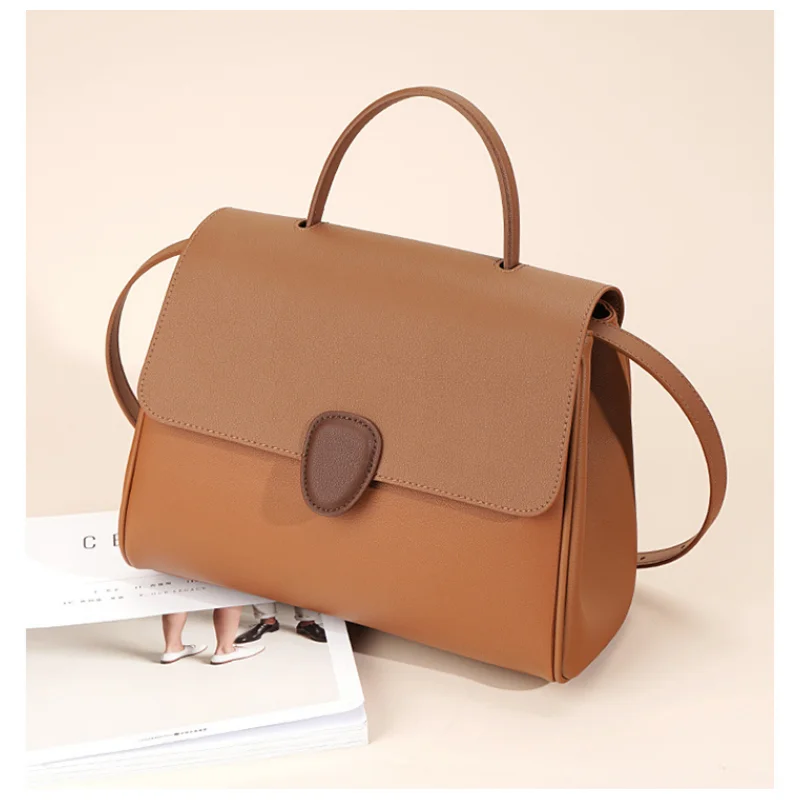 

French Niche Women Bag Designer Bags Replica Luxury Brands Female bag Genuine Leather Shoulder Bag Small Square Bags On Offer