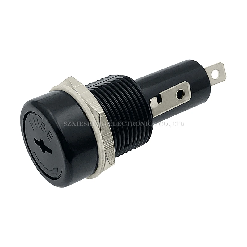 

R3-18 R3-41 Держатель предохранителя 10*38 мм 30A600V Монтаж на панели Высокая термостойкость Бакелитовое основание предохранителя с трубкой предохранителя 10*38 мм