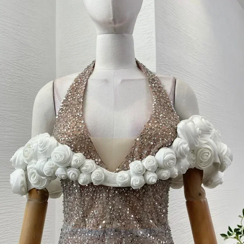 Женские макси-платья WorldCloset с аппликацией