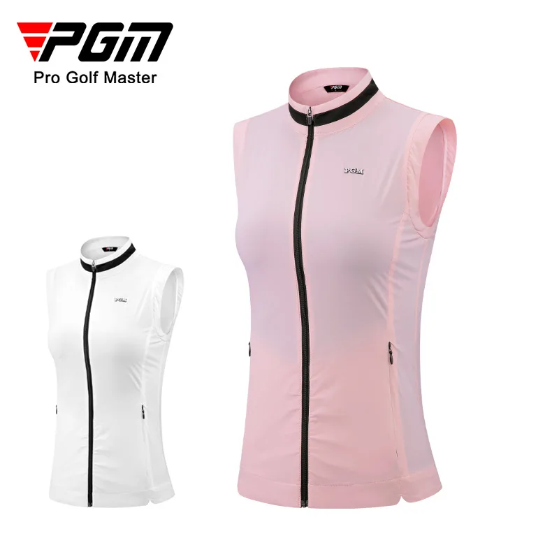 

PGM Women's Golf Vest Summer Lightweight and Thin Skincare Tank Top with Waist Reduction and Slim Appearance Coat YF565/QZ086