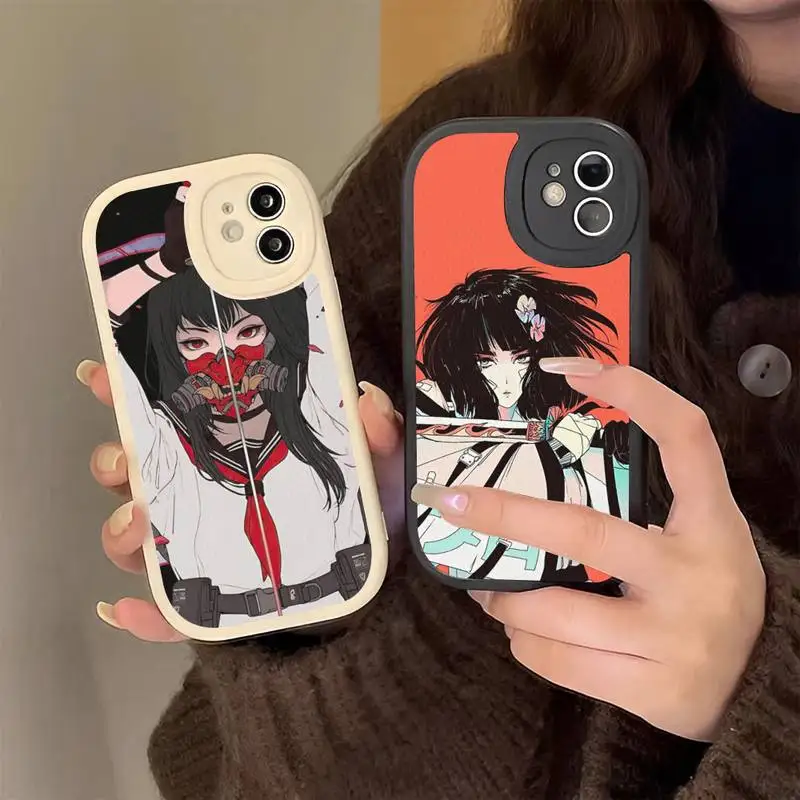 

Japanese Style Anime Girl Phone Case Hard Leather for iPhone 13 12 Mini 11 14 Pro Max Xs X Xr 7 8 Plus 6 6s Se 2022 Cover