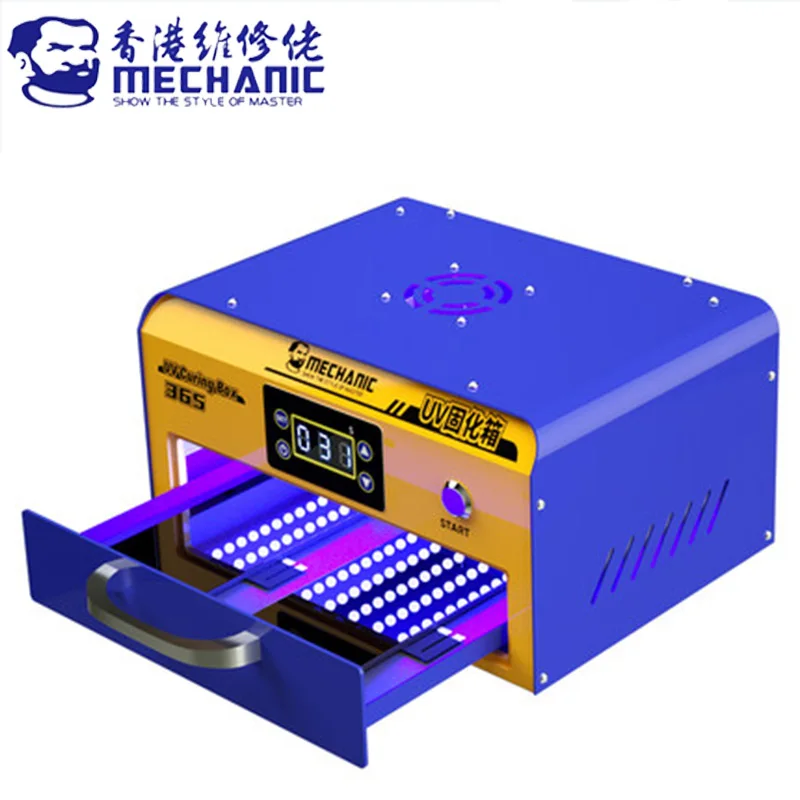 

MECHANIC 365 UV Curing Box LED Cold Light Source Fast Curing Oven 1000W for Straight Curved Screen OCA Repair no bubble wrinkle