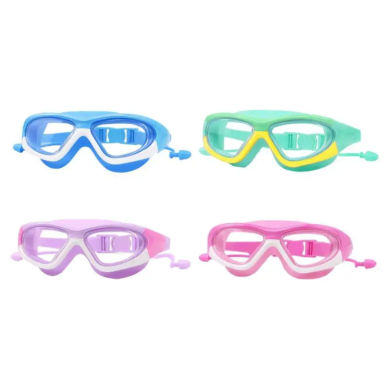 

Kids Swim Goggles Anti-fog Anti-UV Kids Swim Goggles With Earplugs Swimming Goggles For Children Teens Youth Swim Glasses Leak