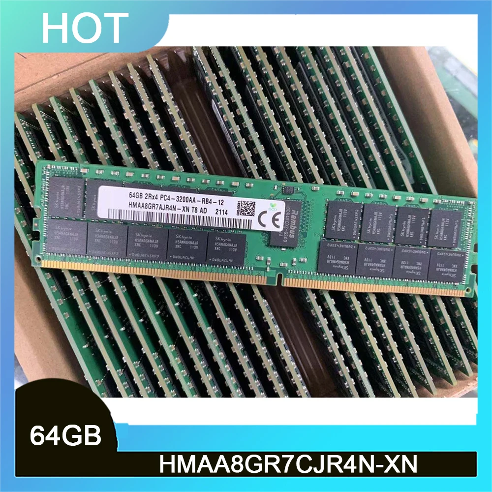 Для SK Hynix RAM 64 ГБ HMAA8GR7CJR4N-XN DDR4 3200 ECC REG PC4-3200AA RDIMM Серверная память Высокое качество