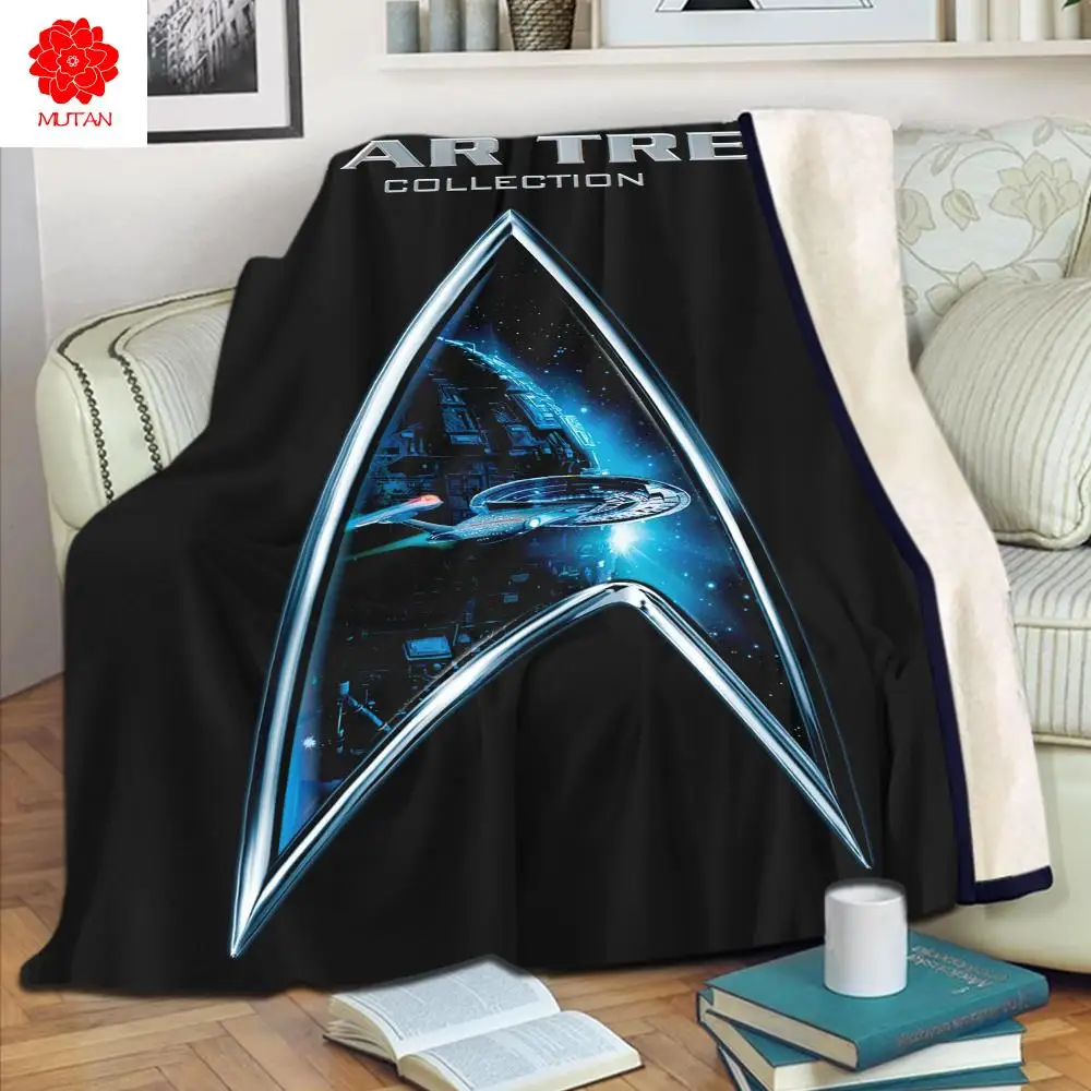 

Одеяло Star Trek, высококачественное Фланелевое теплое мягкое плюшевое одеяло на диван-кровать, подходит для одеяла с кондиционированием возду...