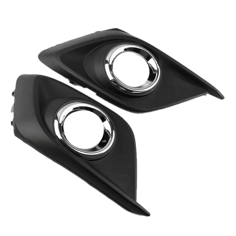 

2Pcs Front Bumper Fog Light Grille Cover Chrome Trim for Mazda 3 Axela 2014-2016