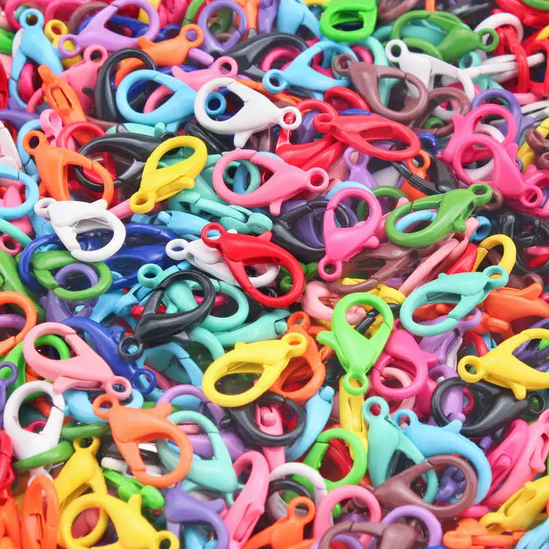 

15-60pcs Candy Colors Metal Lobster Clasps Hooks Keychain For Jewelry Making Bracelet Necklace Crafts DIY Handmade Accessories