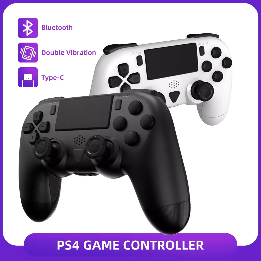 

2022 Popular Bluetooth-compatible Vibration Gamepad For PS4 Controller Wireless Joystick Six Axes Game Console For Playstation 4