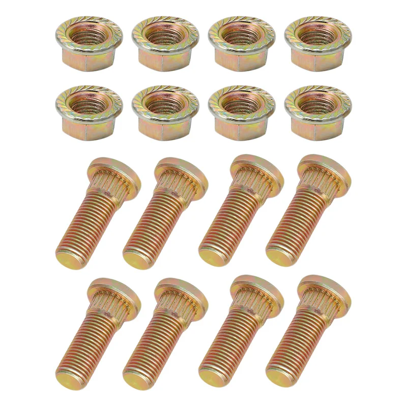 

7515513 8 Sets Wheel Flanged Lug Nut & Stud 7547211 7542459 Fit For Polaris Big-Boss Diesel Hawkeye Magnum MVRS Outlaw Sportsman