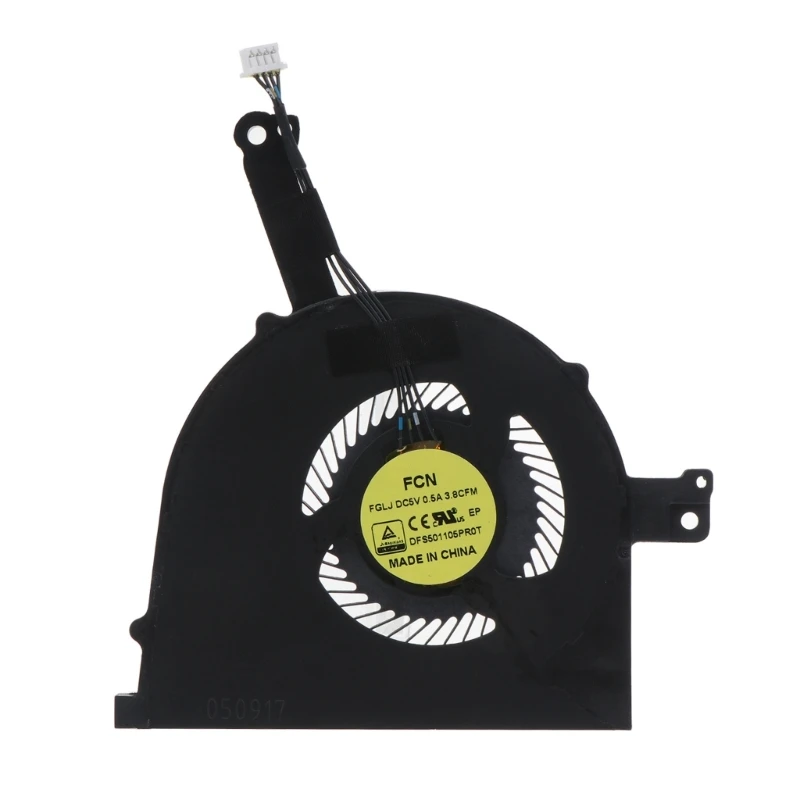 

20CB for Dell Latitude E5570 07HJFG CPU Cooling Fan 5V 0.5A 4-pin Portable Laptop CPU Cooler Radiator Computer Accessories