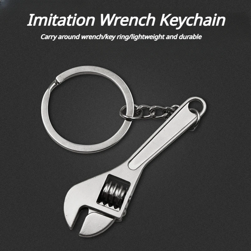 

Mini Wrench Keychain Portable Car Metal Adjustable Universal Spanner for Bicycle Motorcycle Car Repairing Tools Men Special Gift