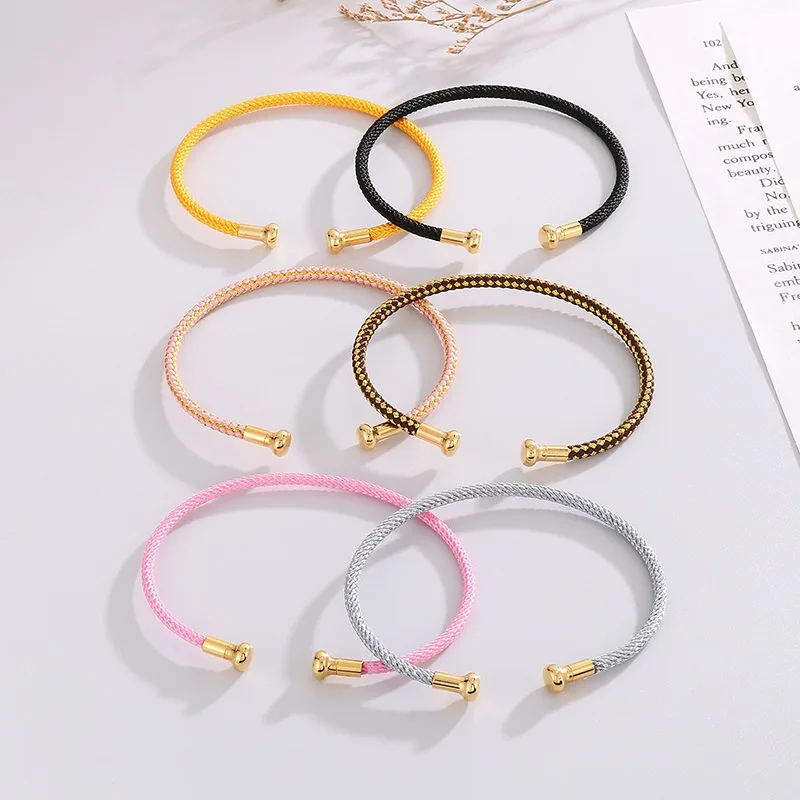 

Fashion Women Rainbow Color Stainless Steel Open Cuff Clasp Bangle Bracelets Jewelry Gift
