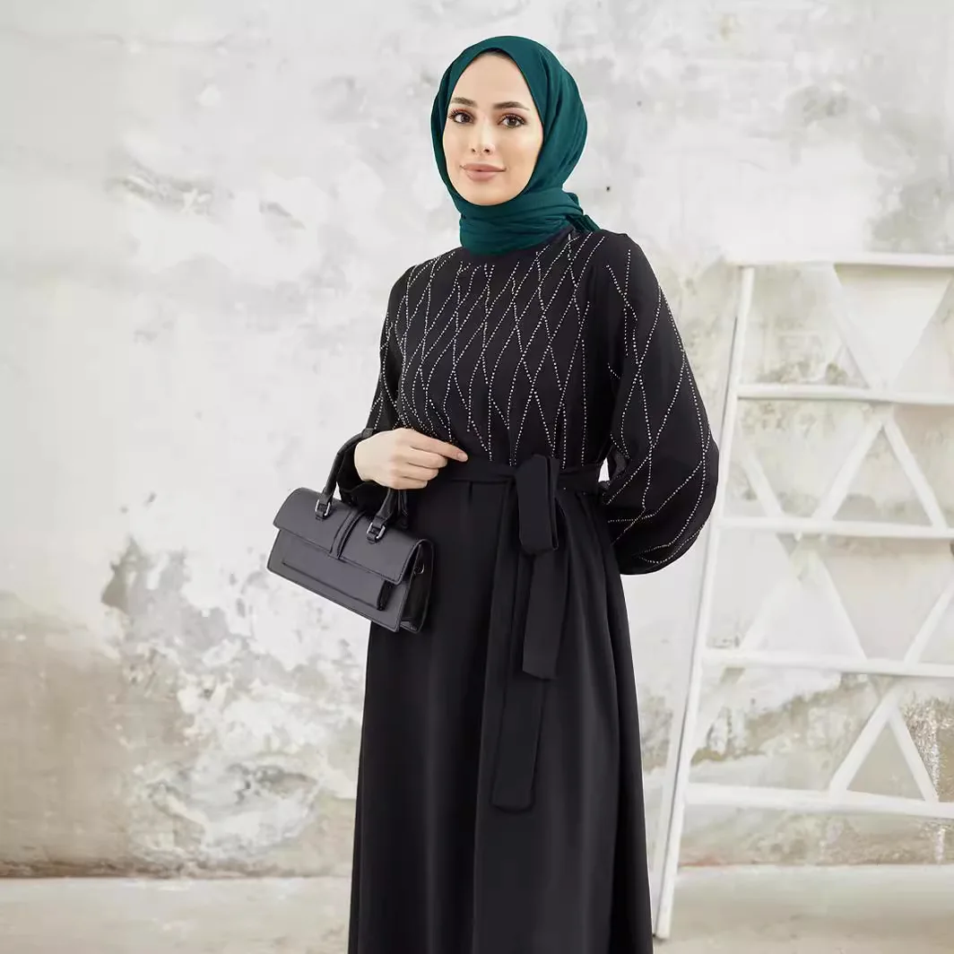 Женское свободное мусульманское платье с бриллиантами Ближний Восток арабы