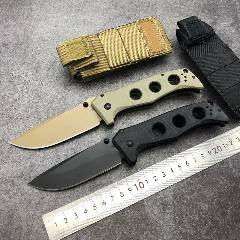 

Folding Knife 275 Adamas D2 Blade G10 Handle Camping Tactical Kitchen Outdoor Hunting Survivial Kitchen Portable Pocket Knife