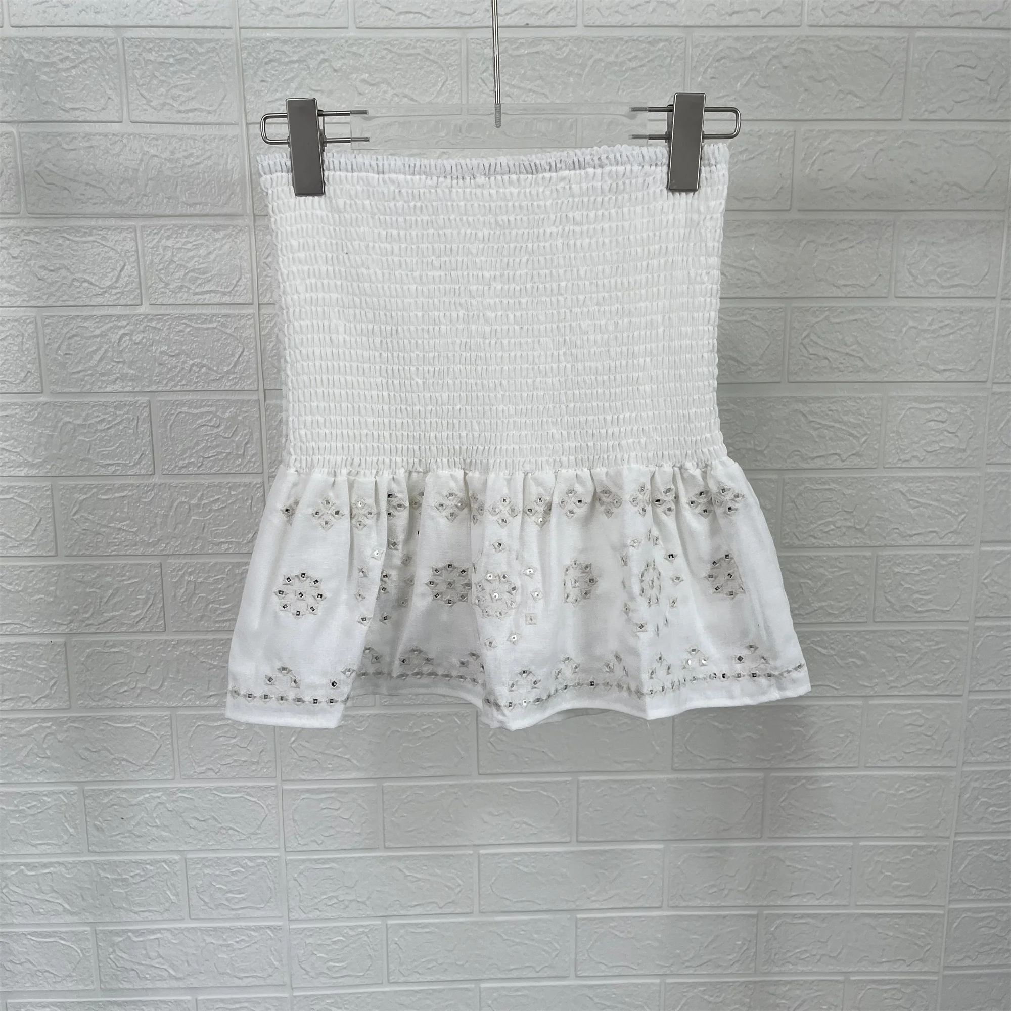 Женская Блестящая юбка Taop &amp Za с завышенной талией и V-образным вырезом