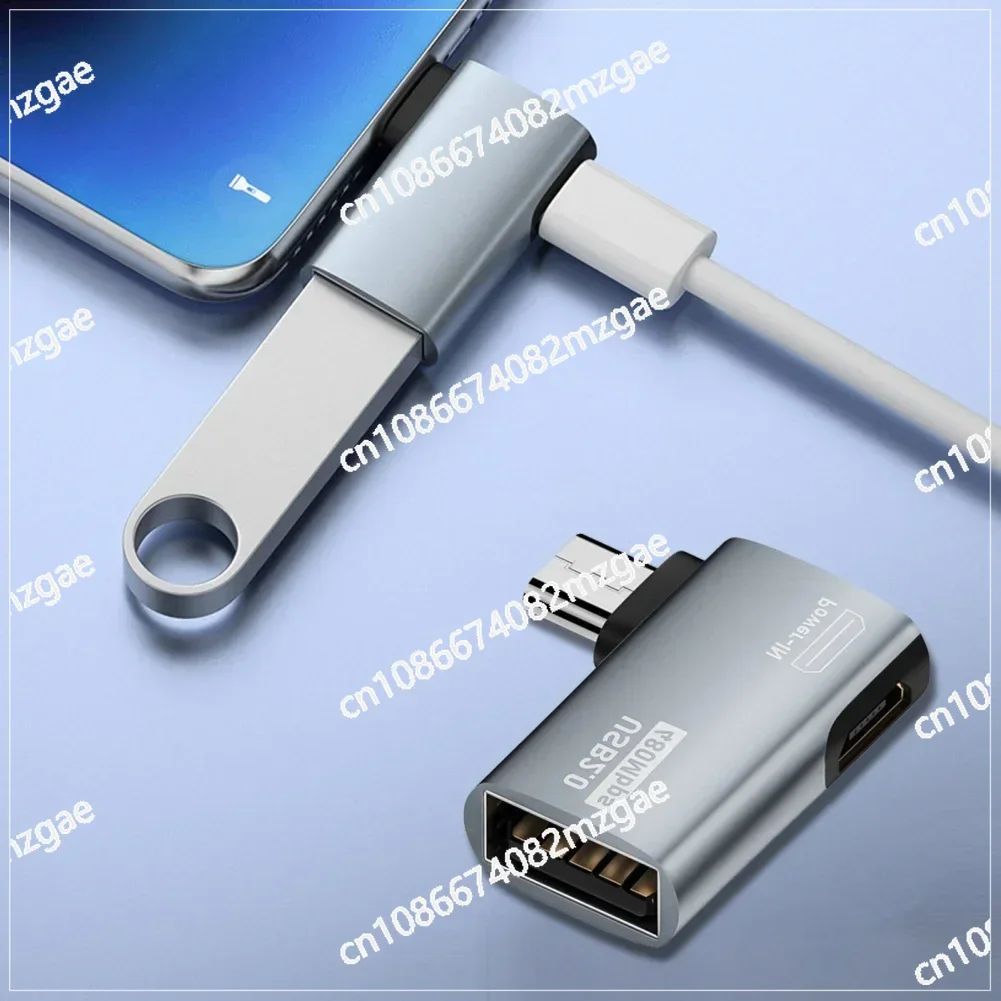 Кабель-адаптер OTG 4K угол 90 градусов питание от микро USB для телевизора планшета Fire