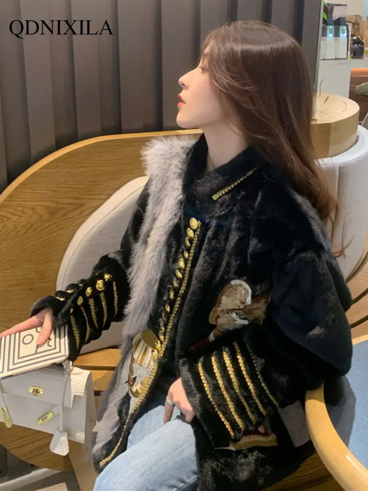 Coat Women Winter 2022 New Female Autumn and Winter Explosions Young Mink Coat Fur One Luxury Woman Fur Women's Jackets