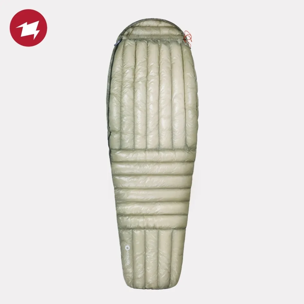 Спальный мешок AEGISMAX Сверхлегкий туристический на воздушном пуху 800 МФУ для