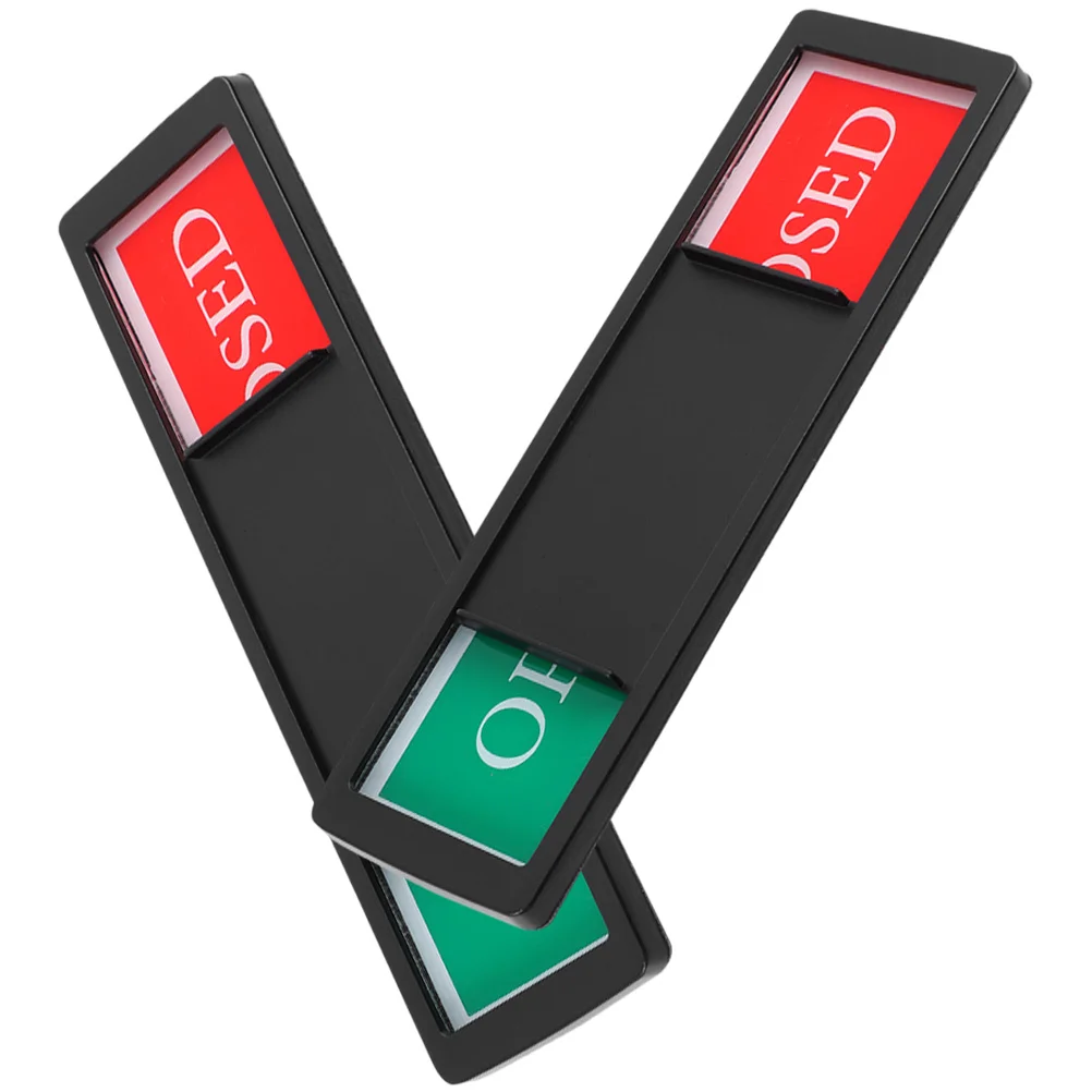 

2 pcs Magnetic Slider Door Open Closed Indicator Sign Open Closed Magnetic Sign