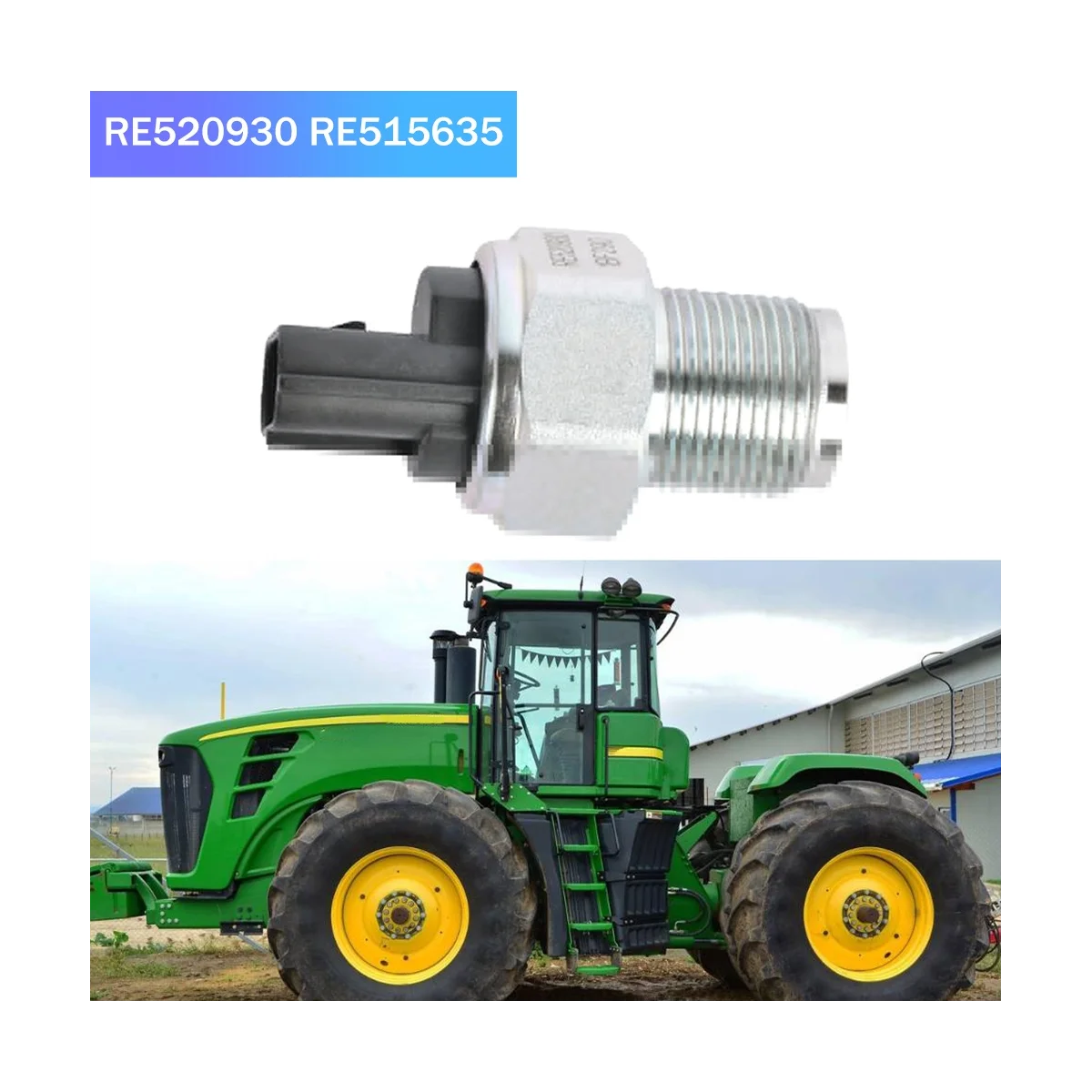 Датчик давления топлива RE520930 RE515635 для John Deere 7420 7520 7710 7810 8120 + топливной
