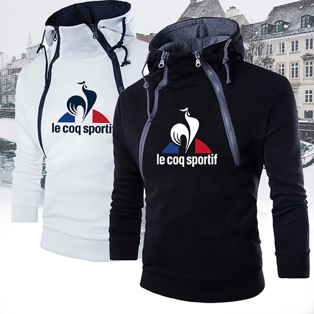 

Men's Hoodies Brand Print Streetwear Zipper Jacket Design Sports Hooded Leisure Cardigan Jacquard Casual Long Sleeve Sweatshirt