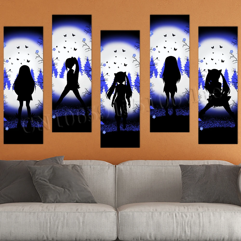 Wallpaper PVC FAIRY TAIL Poster Painting Anime Wall Art Prints Classic Self-adhesive Pictures Home Decoration For Living Room