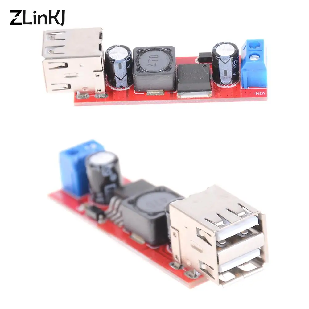 

DC-DC Step-down Converter Module DC 6V-40V To 5V 3A Double USB Charge