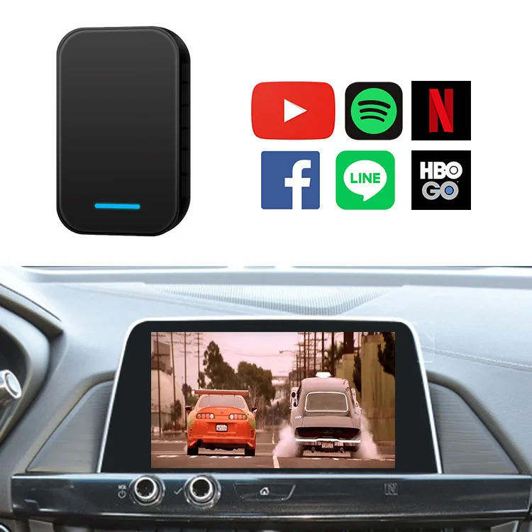 

Новый беспроводной адаптер для Carplay на 4 + 32 ГБ для cadillac elr Google Play Store Netflix