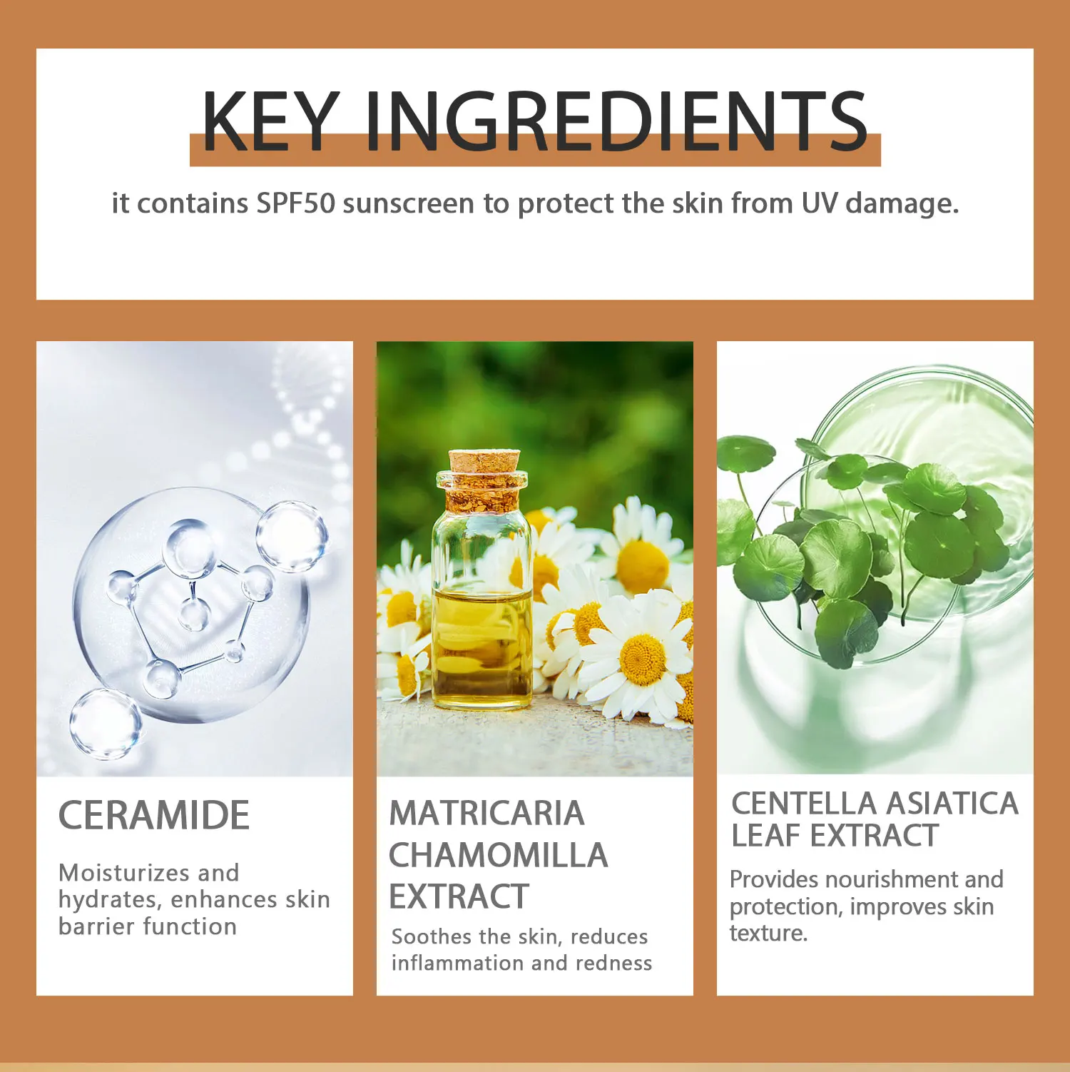 Крем для макияжа ног SPF 50 + крем тела Protaction без клубники и безупречной косметики