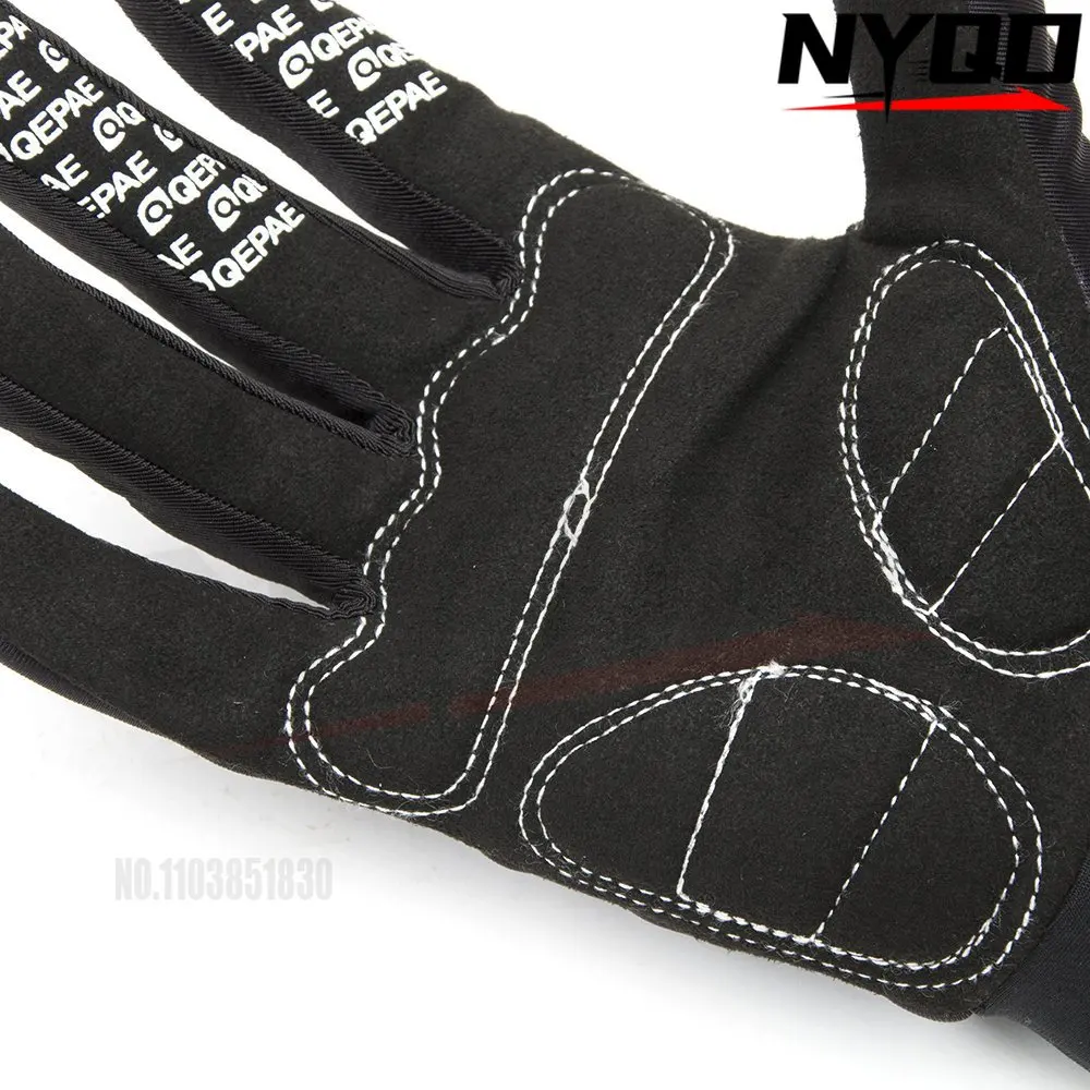 Перчатки с закрытыми пальцами и черепом рисунком скелета для велоспорта езды на