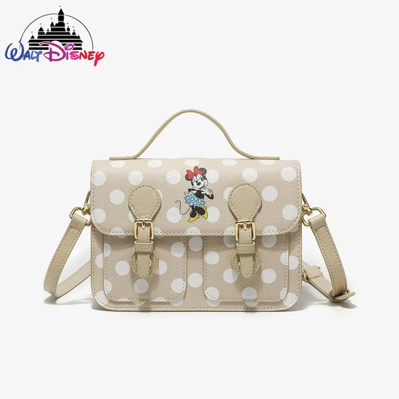 Disney Minnie Original New Women's Handbag Cartoon Women's One Shoulder Crossbody Bag Luxury Brand Cartoon Fashion Women's Bag