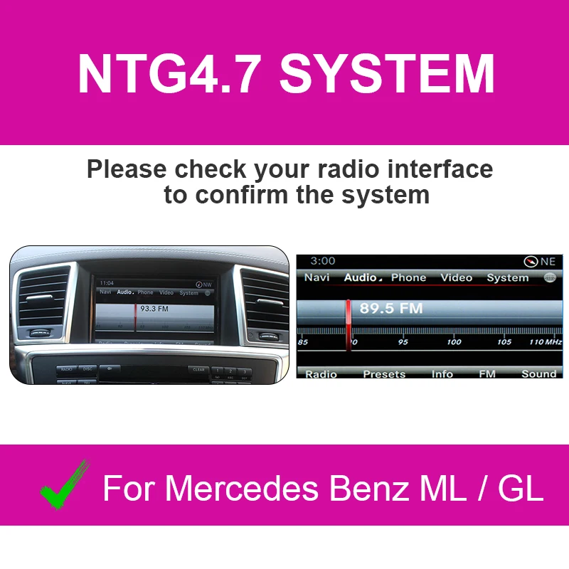 

Беспроводной CarPlay для Mercedes Benz ML GL W166 X166 2012-2015 с Android Auto Mirror Link AirPlay Car Play Навигационные функции