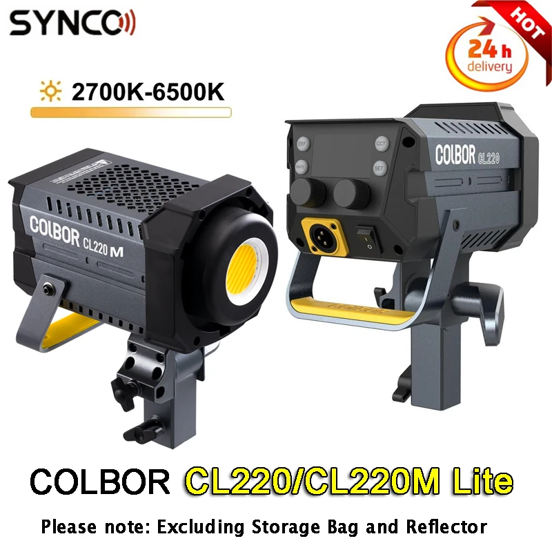 Synco COLBOR CL220 LITE 2700k-6500K фотографическое Освещение 200W профессиональное освещение для видео для Canon Nikon Sony фотостудии