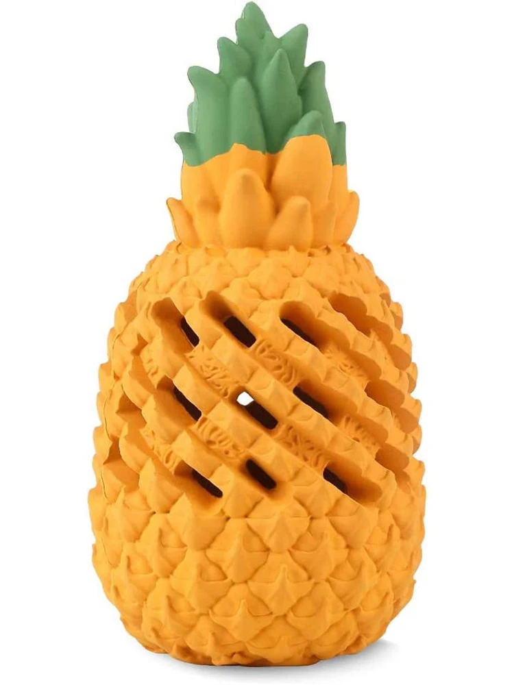 

Pineapple Dog Chew Toys for Aggressive Chewer Interactive Treat Toys for Small Medium Large Dogs Fun to Chew Chase and Fetch