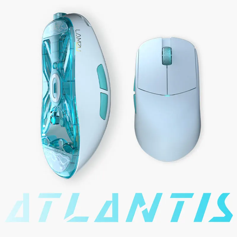 Беспроводная игровая мышь Lamzu Atlantis 55g Superlight-белая
