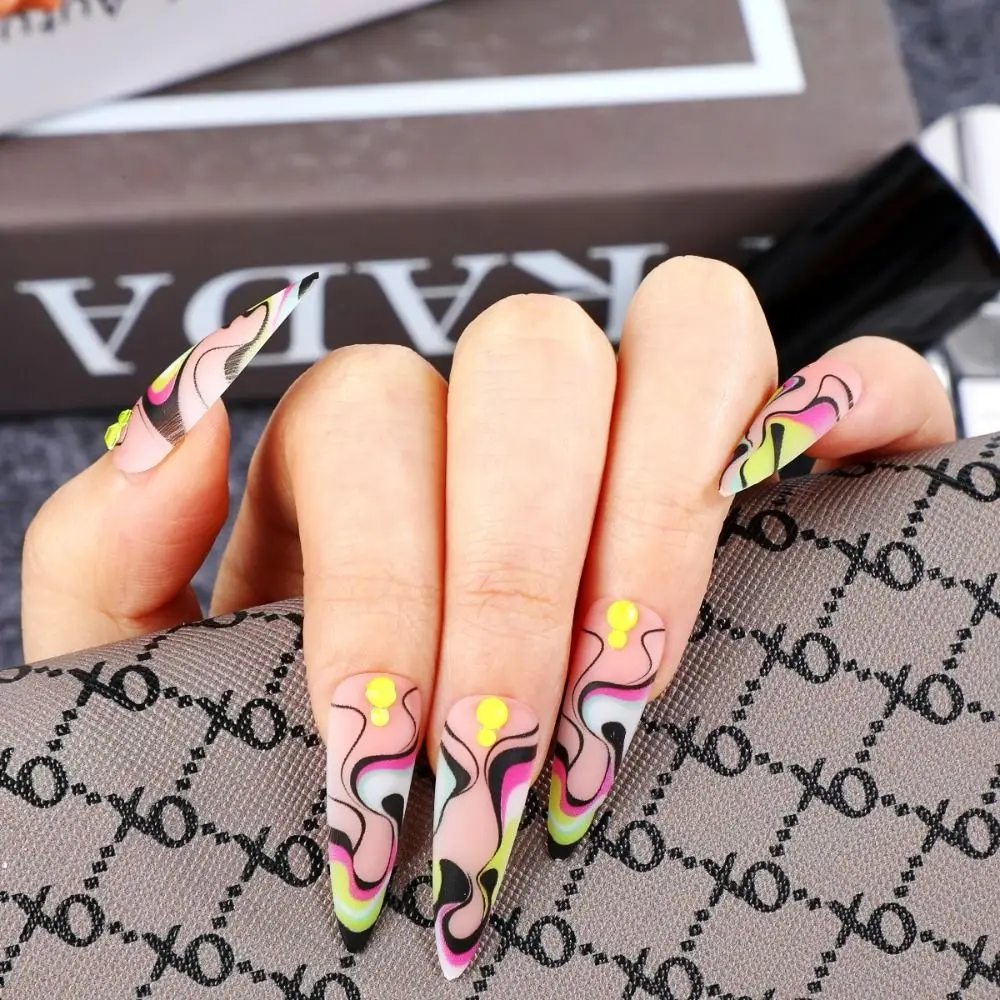 

Съемные искусственные ногти, миндаль, носимые стилеты, накладные ногти