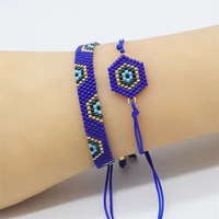 bluestar turkish evil eye bracelet set fashion bohemia eye jewelry miyuki pulseras mujer moda tassel bracelet for women gift